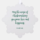 Deer Family Ornament Kaart (Achterkant)