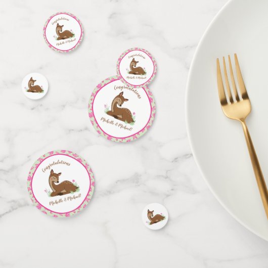 Deer Fawn Baby shower Woodland Animals Confetti (Groep)