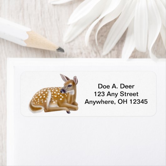 Deer Fawn Étiquette (En situation)