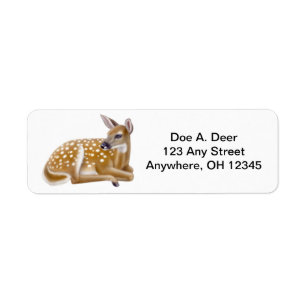 Deer Fawn Étiquette