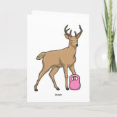 Deer Fitness Dumbbell Kaart (Achterkant)