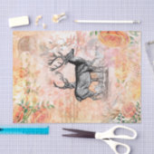  deer Floral Collage Tissuepapier (Craft)