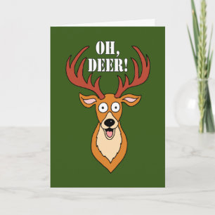 Deer Funny 65th Birthday Card Kaart