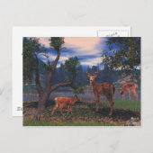 Deer Gathering Briefkaart (Voorkant / Achterkant)