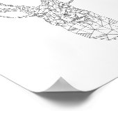 Deer Geometric Poster (Hoek)