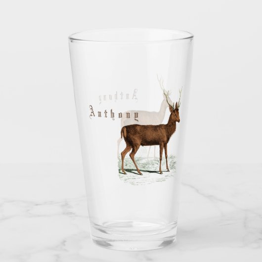  Deer - Gepersonaliseerd Glas (Voorkant)