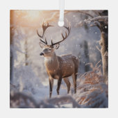 Deer Glas Ornament (Achterkant)