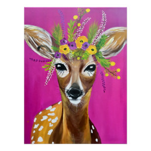 Deer Glossy Poster Perfect Poster