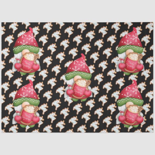 Deer Gnome past kleur aan Tissuepapier (Voorkant)