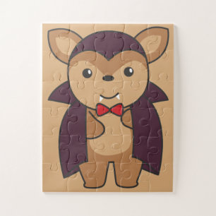 Deer Halloween Cute Devil Vampire Costume Jigzaag Legpuzzel