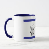 Deer Head Buck Persoonlijke koffie-Mok Mok (Links)