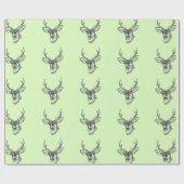Deer Head Cadeaupapier (Vlak)