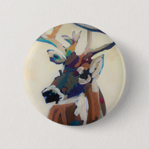 Deer Head Ronde Button 5,7 Cm
