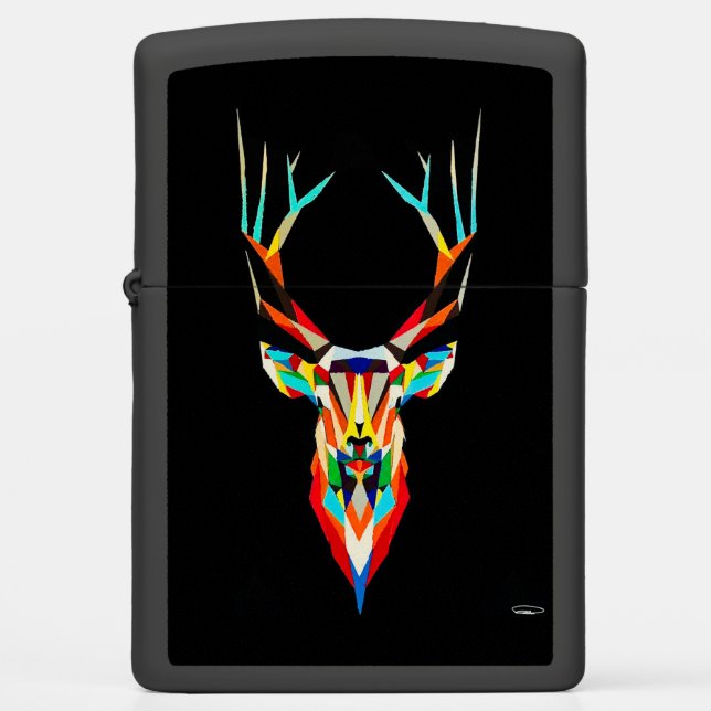 Deer Head Zippo Pocket Lighter (Voorkant)