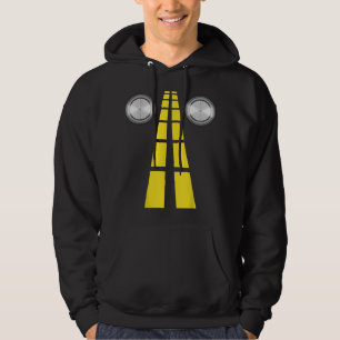 Deer Headlights met wegmarkeringen koppels kostuum Hoodie