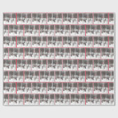 Deer Herd in Winter Bossen Cadeaupapier (Vlak)