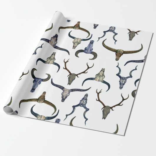 Deer Horn Pattern Cadeaupapier (Uitgerold)