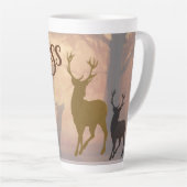 Deer Hunter Antlers Name Sjabloon Mok (Rechterhoek)