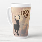 Deer Hunter Antlers Nom Modèle Mug (Angle gauche)