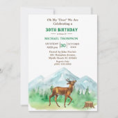 Deer Hunter Any Age Birthday Uitnodiging (Voorkant)