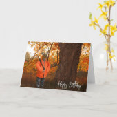 Deer Hunter Birthday Kaart (Gele Bloem)