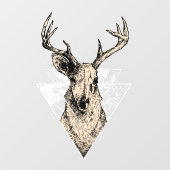 Deer Hunter Buck European Skull Raamsticker (Vel)