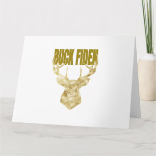 Deer Hunter Buck Fiden Political Anti-BIden Wall H Kaart