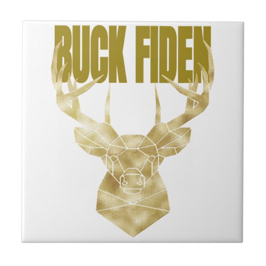 Deer Hunter Buck Fiden Political Anti-BIden Wall H Tegeltje (Voorkant)
