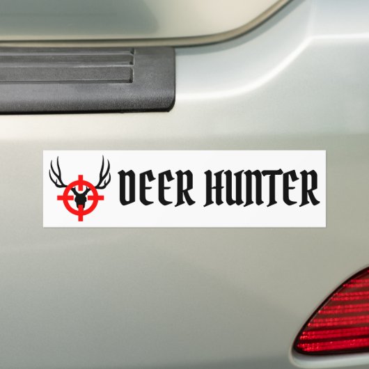 Deer Hunter - Bullseye Bumpersticker (Op auto)