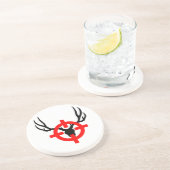 Deer Hunter - Bullseye Zandsteen Onderzetter (Zijkant)