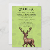 Deer Hunter Camouflage Birthday Uitnodiging (Voorkant)