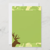 Deer Hunter Camouflage Birthday Uitnodiging (Achterkant)