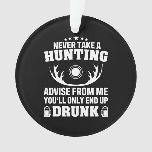 Deer Hunter Drink Ornament (voorkant)