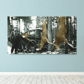 DEER HUNTER  FOTOGRAPH COLORSPLASH CANVAS AFDRUK (Insitu (Houten vloer))