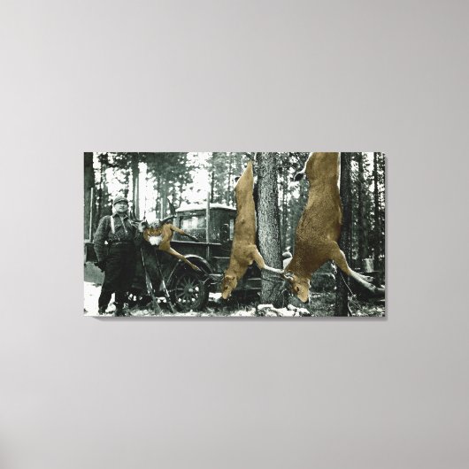 DEER HUNTER  FOTOGRAPH COLORSPLASH CANVAS AFDRUK (Voorkant)