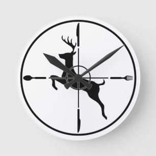 DEER HUNTER FUNNY HUNTING FAST FOOD  RONDE KLOK