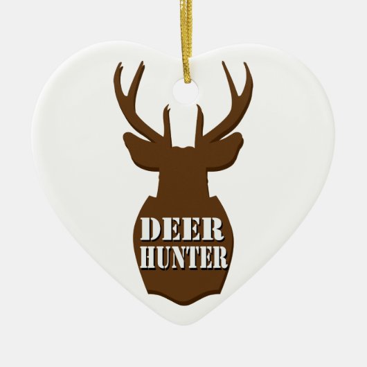 Deer Hunter Keramisch Ornament (Voorkant)