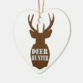 Deer Hunter Keramisch Ornament (Links)