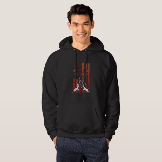 Deer Hunter Usa Ameri Hoodie (Voorkant volledig)