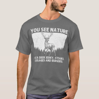 Deer Hunting Art for Men Women Wildlife Hunter Dee T-shirt