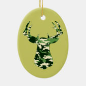 Deer Hunting Camo Buck Keramisch Ornament (Achterkant)