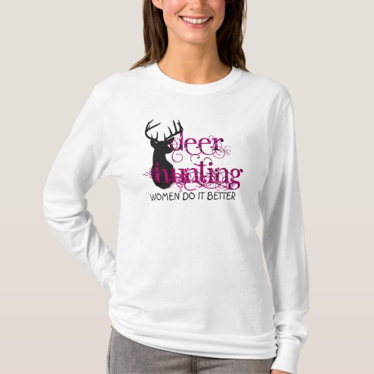 Deer Hunting Dames T-shirt (Voorkant)