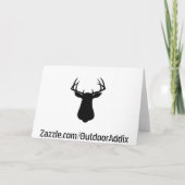 Deer Hunting Fathers Day Cards Kaart (Achterkant)