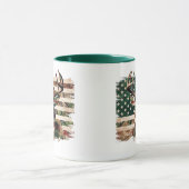 Deer Hunting Flag Print Coffee Mug Mok (Midden)