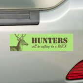 Deer Hunting Funny Slogan bumper sticker (Op auto)