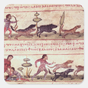 Deer Hunting Vierkante Sticker