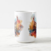 Deer in an Autumn Forest Koffiemok (Center)