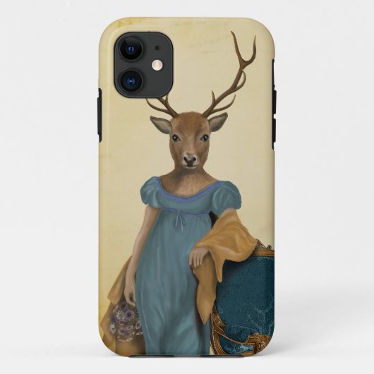 Deer in Blue Dress 2 Case-Mate iPhone Case (Achterkant)