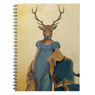 Deer in Blue Dress 2 Notitieboek