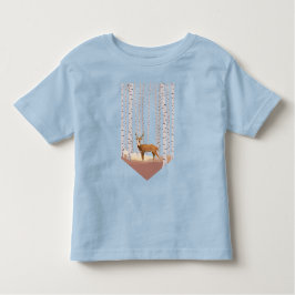 Deer in de Birch bossen Kinder Shirts